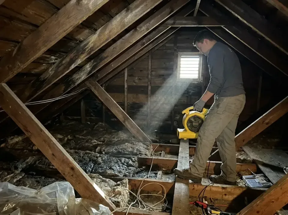 attic-water-damage-drying-proc-007 — frequently asked questions, Emergency Water Extraction & 24/7 Flood Response in Moulton…